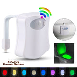 8 Color LED Toilet Light With Smart human Motion Sensor