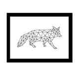 Creative Geometric Woodpecker Canvas Frameless Art Print Painting