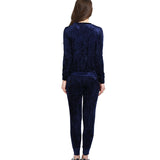 Plus Size Two Piece Set Velvet Hoodies Tracksuit