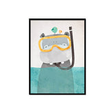 Cartoon Animals Canvas Art Painting
