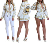 Chain Printed Basic Shirt