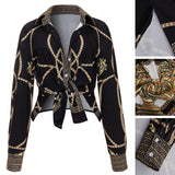 Chain Printed Basic Shirt