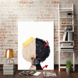 Frameless Cartoon Oil Canvas Painting