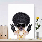 Frameless Cartoon Oil Canvas Painting