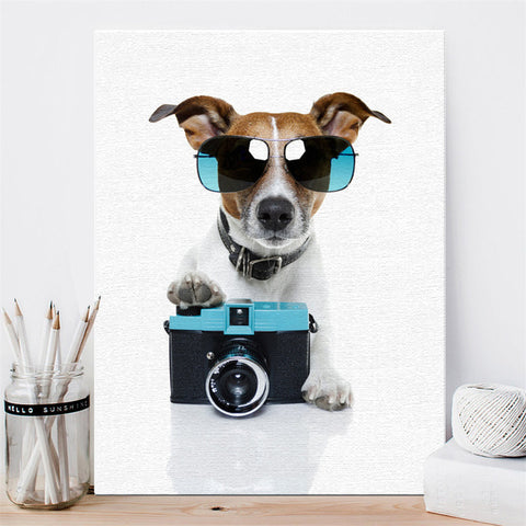 Frameless Cartoon Oil Canvas Painting