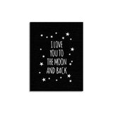 Frameless BrieCreative Letter Canvas Art Print Painting