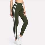 High Waist Drawstring Long Pants