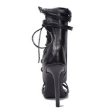 Women Sandals 2018 Fashion Summer Gladiator Sandals Woman Shoes Lace Up Ankle Strap High Heels Party Shoes Sapatos