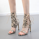 Women Sandals 2018 Fashion Summer Gladiator Sandals Woman Shoes Lace Up Ankle Strap High Heels Party Shoes Sapatos