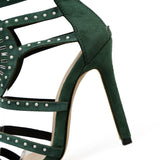 Women Sandals 2018 Hot Sale Women Summer Spring Sandalias High Heels Shoes Woman Zipper Crystal Rhinestone Peep Tos sapatos