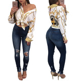 Chain Printed Basic Shirt