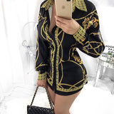 Chain Printed Basic Shirt