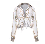 Chain Printed Basic Shirt